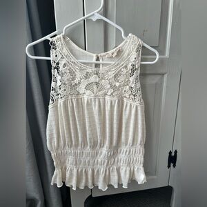 brand new w tags white tank top size large